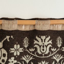 Beiderwand Vgtppe broderet Brun - 115 x 70 CM