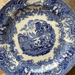 Engelsk Vgplatte Grsk Motiv - 21