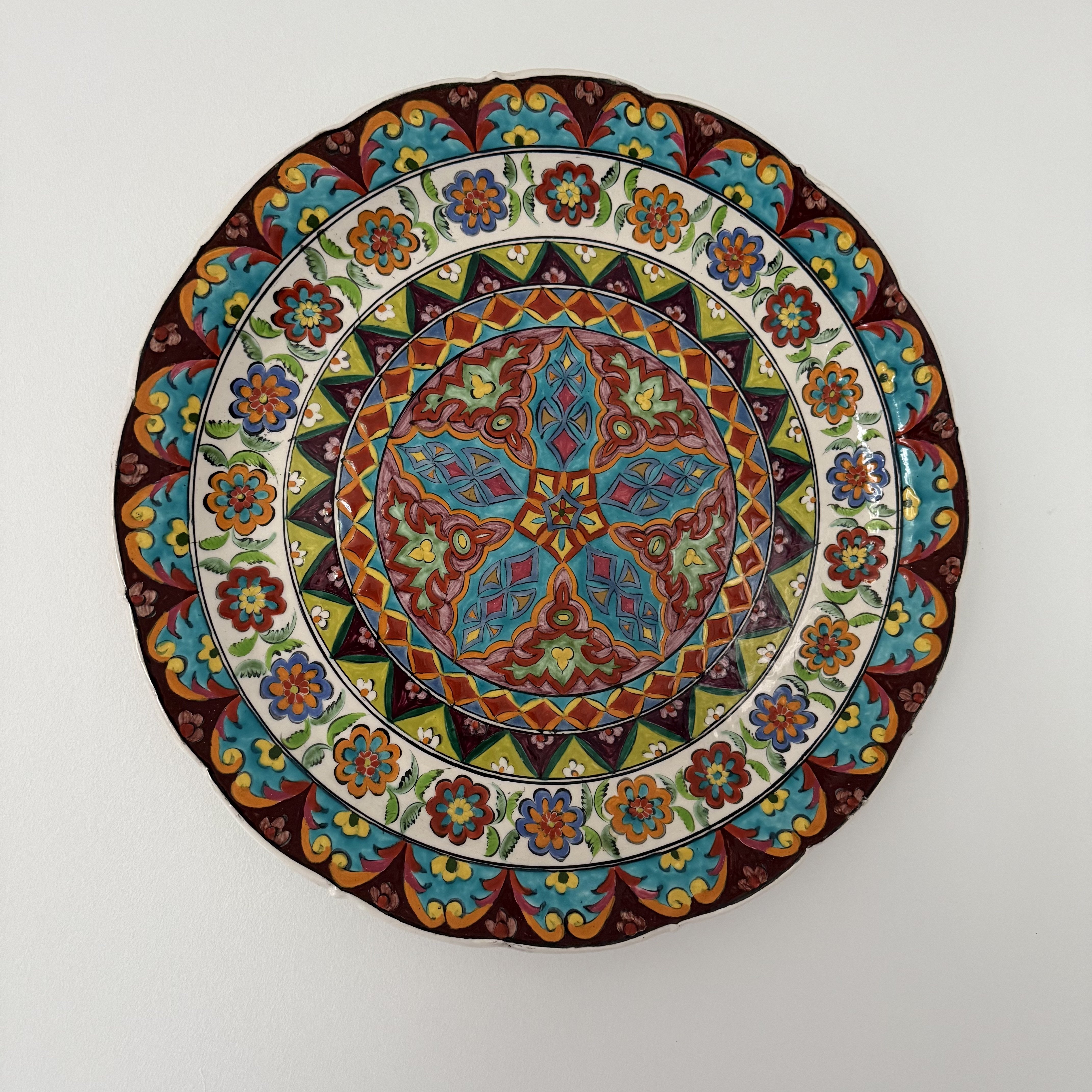 Vgplatte Grsk Vintage Farverig - 50