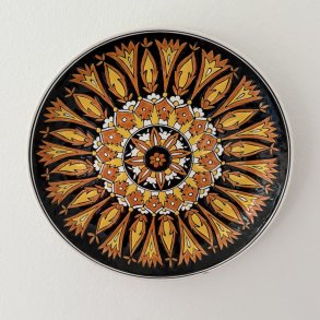 Vgplatte Grsk Vintage Sort & Gul - 21