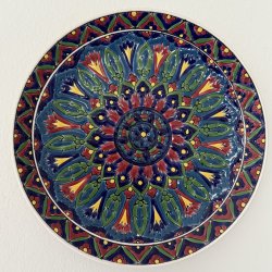 Vgplatte Grsk Vintage Bl &amp; Rd - 18