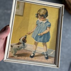 Retro Brne Billede - 20 x 25 CM