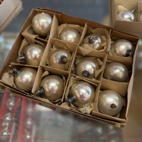 Vintage Julekugler Slv I ske Med 12 stk