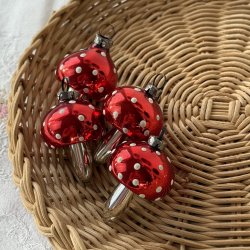 Vintage Julekugle Rd Fluesvamp 