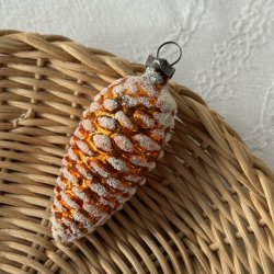 Vintage Julekugle Orange Kogle