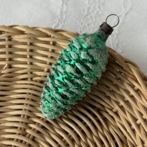 Vintage Julekugle Grn Kogle