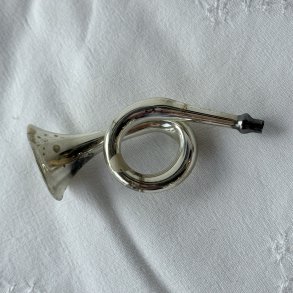 Vintage Julekugle Slv Trompet 