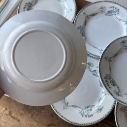 Fransk Fajance Tallerken 8 Stk - 23