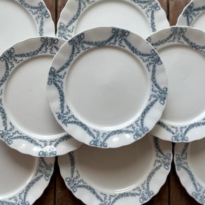 Engelsk Fajance Furnivals 9 Stk - 20