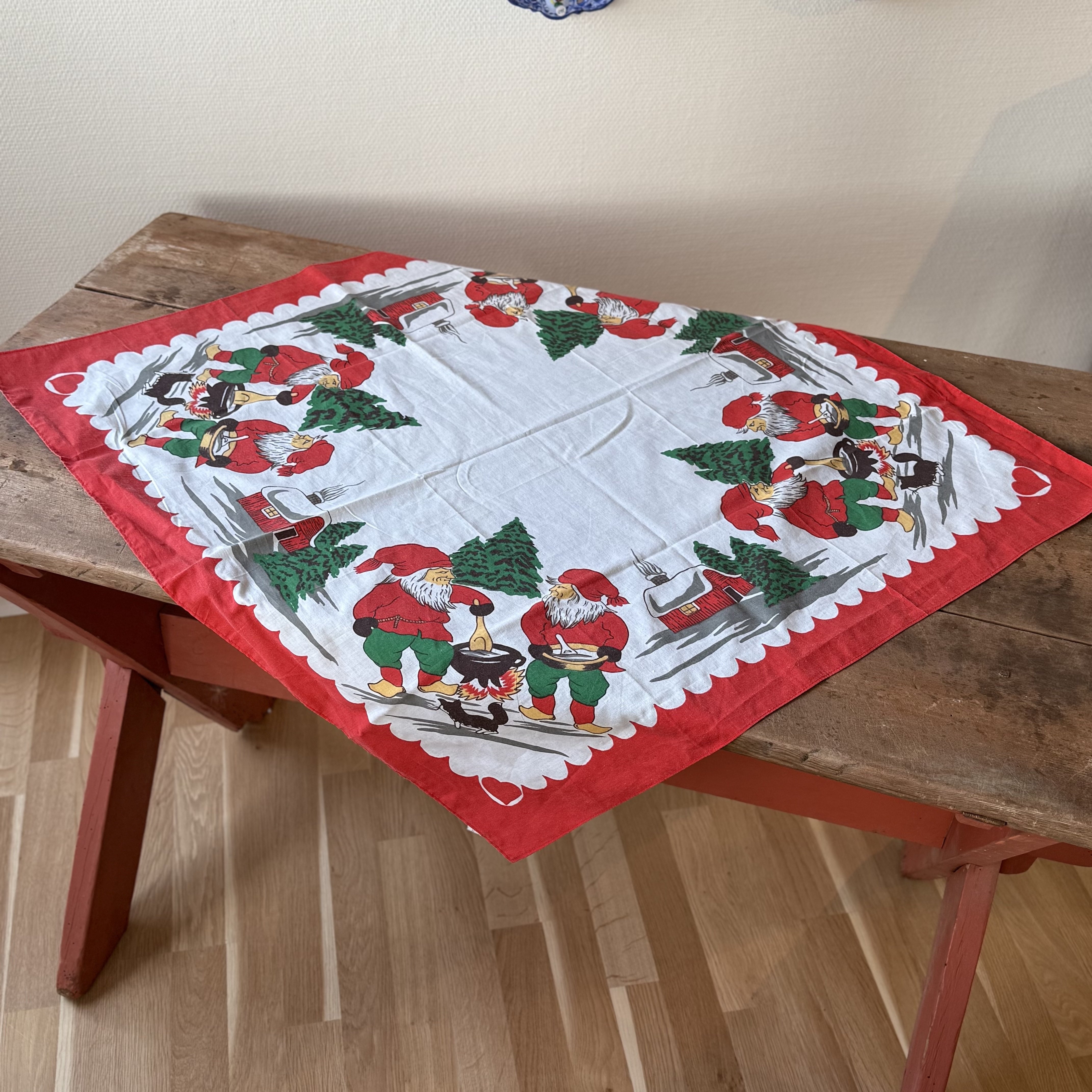 Vintage Jule dug - 78x78 CM