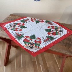 Vintage Jule dug - 78x78 CM