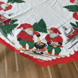 Vintage Jule dug - 78x78 CM