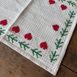 Broderet Jule Falcon Bordlber - 81x29 CM