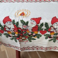 Vintage Jule Dug - 133x133 CM