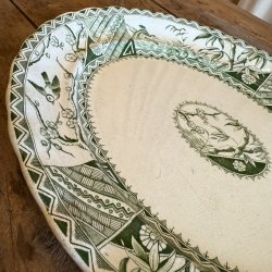 Engelsk Fajance Fad  - 35,5 CM