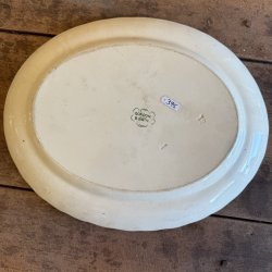 Engelsk Fajance Fad  - 35,5 CM