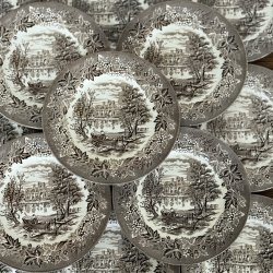 Engelsk Kagetallerken - 17,5 CM