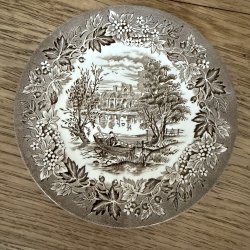 Engelsk Kagetallerken - 17,5 CM