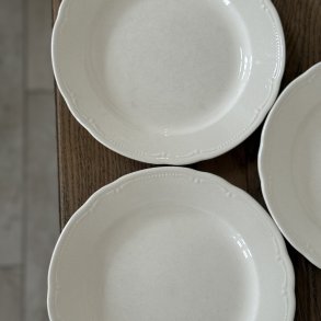 Rhvid Middagstallerken  6 Stk - 23,5 CM