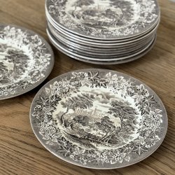 Engelsk Middagstallerken - 24,5 CM