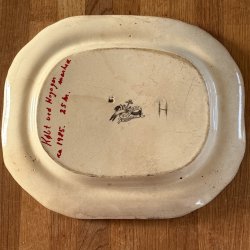 Engelsk Fajance Fad  - 34,5 CM