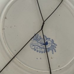 Fajance Platte - 24 CM