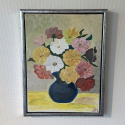 Maleri Blomster - 34 x 44 CM