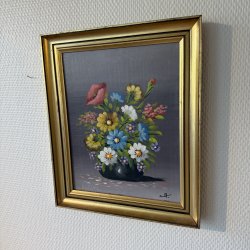 Blomster Maleri - 25 x 30 CM 