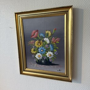 Blomster Maleri - 25 x 30 CM 