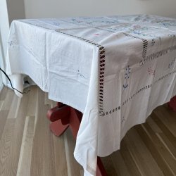 Broderet Dug - 130x170CM