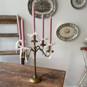 5-armede Lysestage I Messing