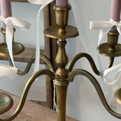 5-armede Lysestage I Messing